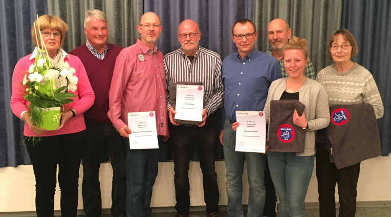 Ehrungen und Wiederwahlen bei der Jahreshauptversammlung